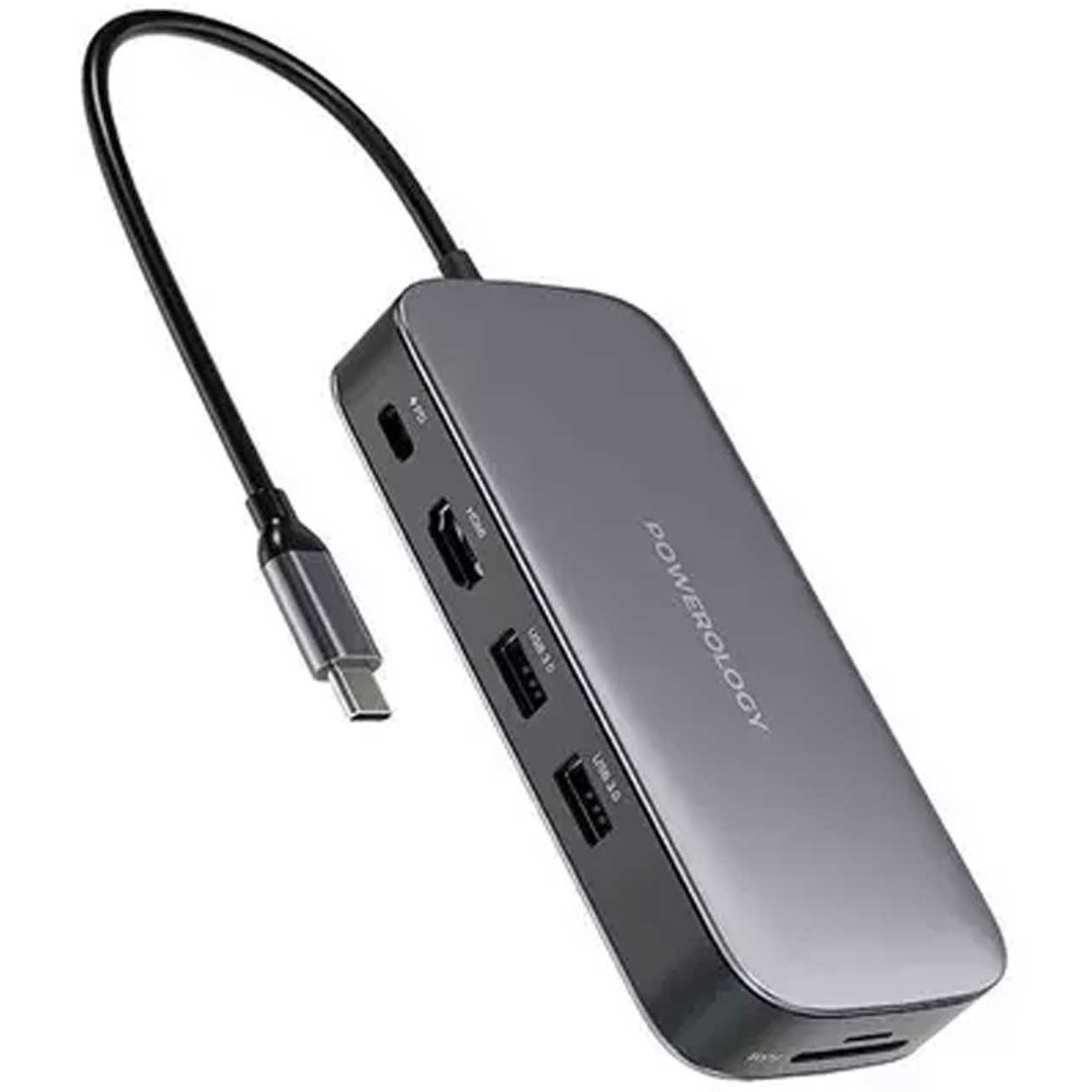 هاب پاورولوژی USB-C و SSD اکسترنال Powerology 256GB | PWSDHB256