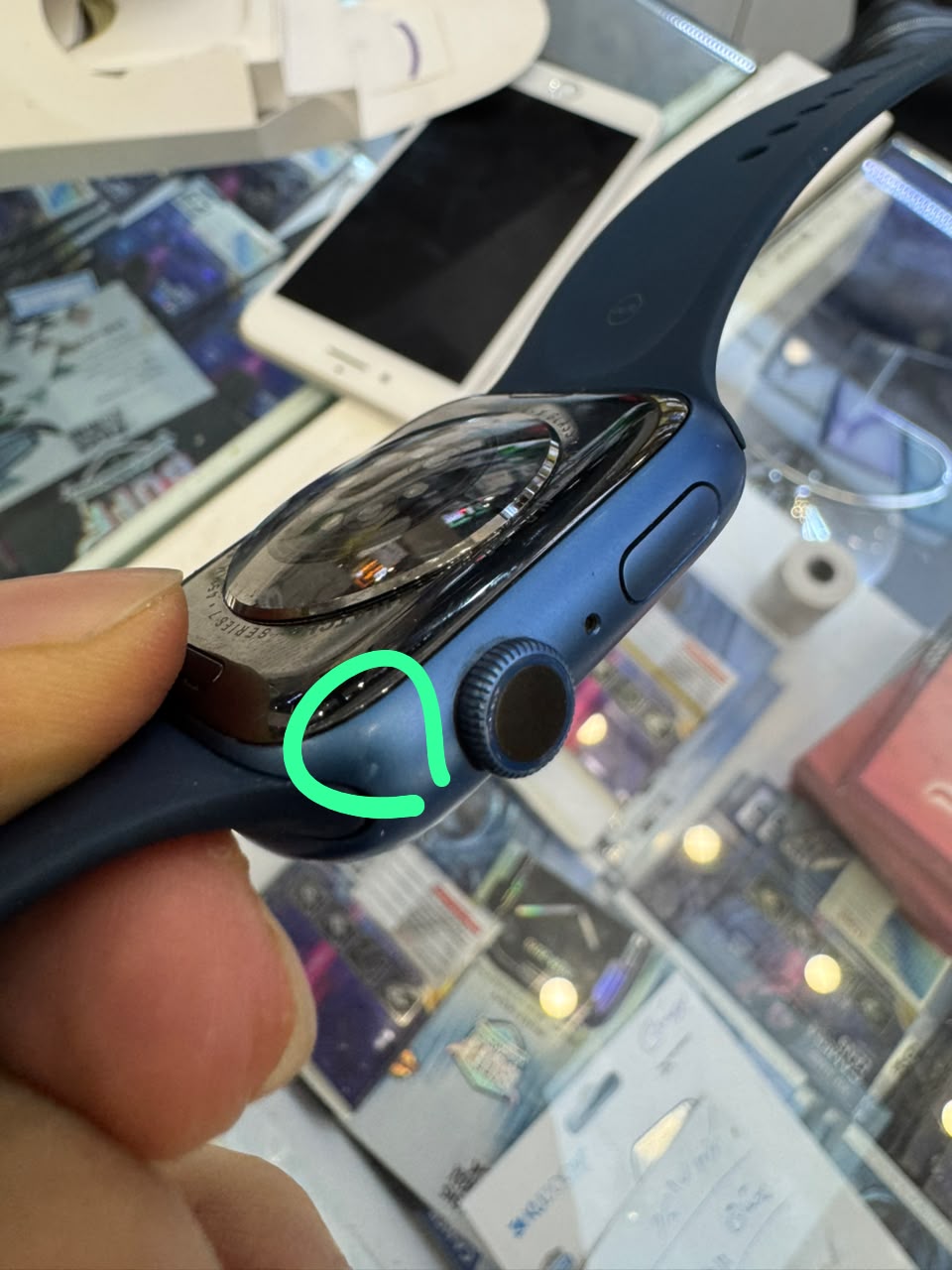 کارکرده : اپل واچ سری 7 سایز 45 میلیمتر آبی Apple Watch Series 7 45mm Blue