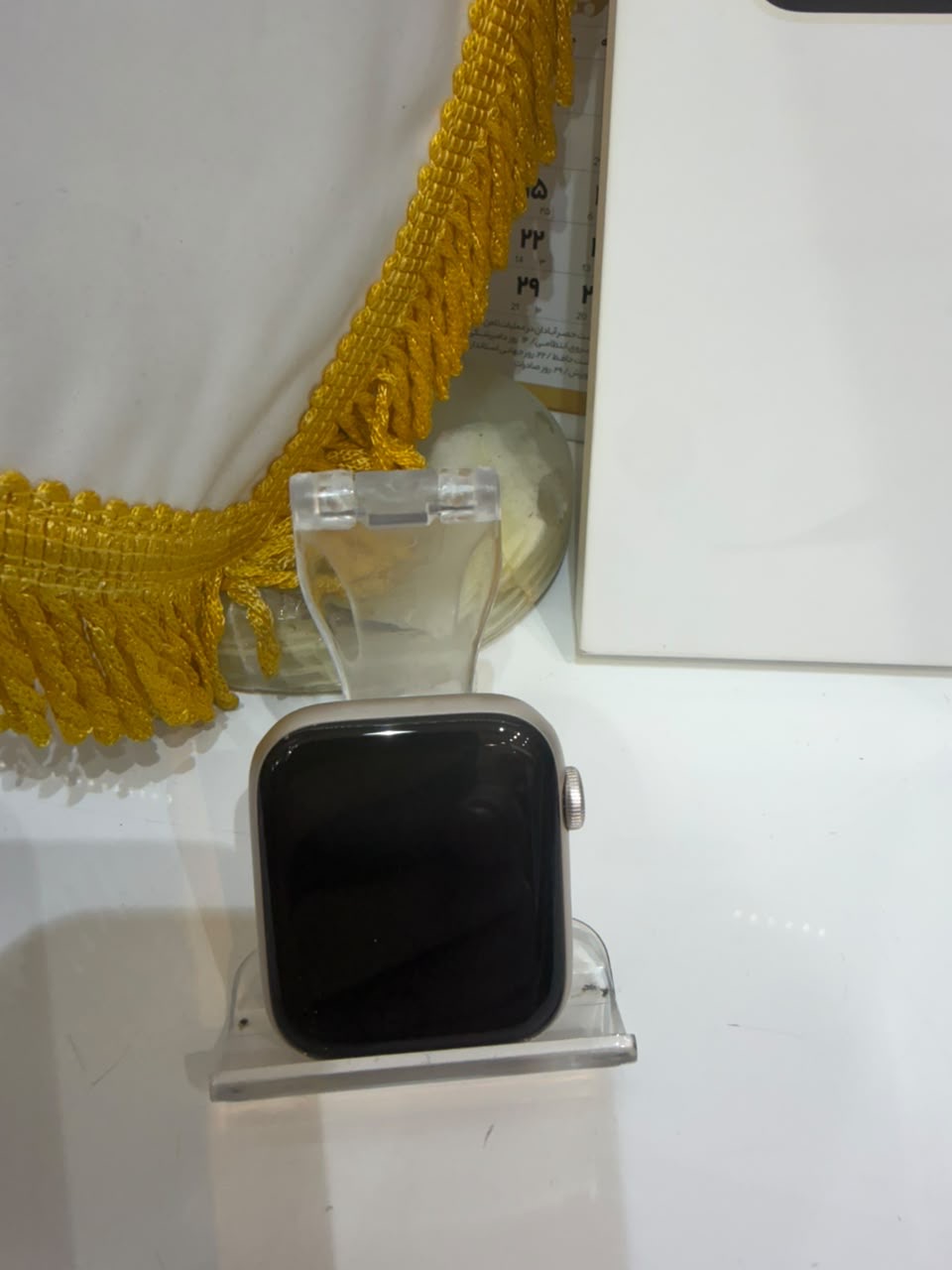 کارکرده : اپل واچ اس ای 2 سایز 44 میلیمتری استارلایت Apple Watch SE 2 44mm Starlight