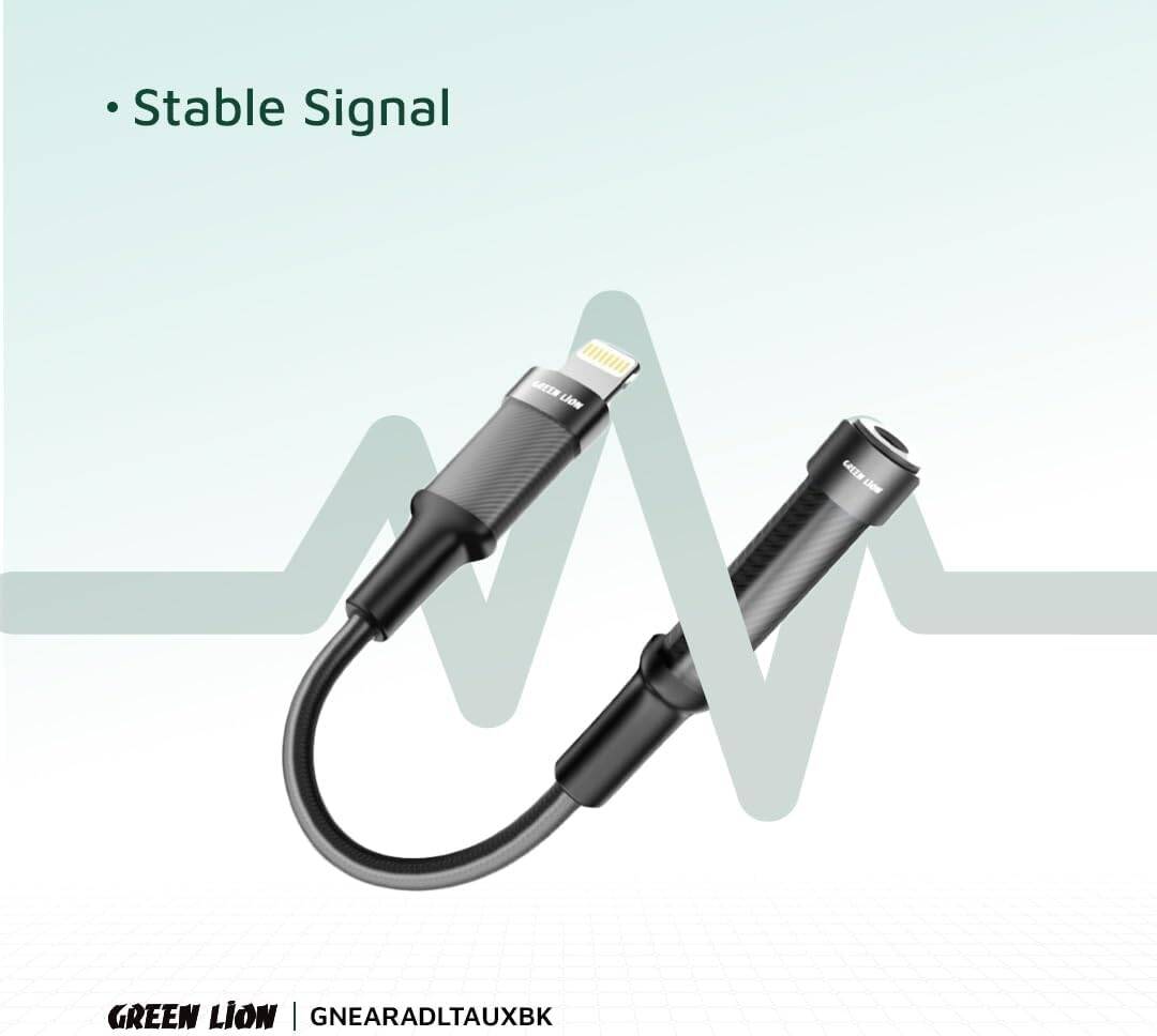 مبدل لایتنینگ به AUX گرین‌لاین مدل GNEALTG35MM – صدای Lossless و متریال پریمیوم Green Lion Earphone Adapter