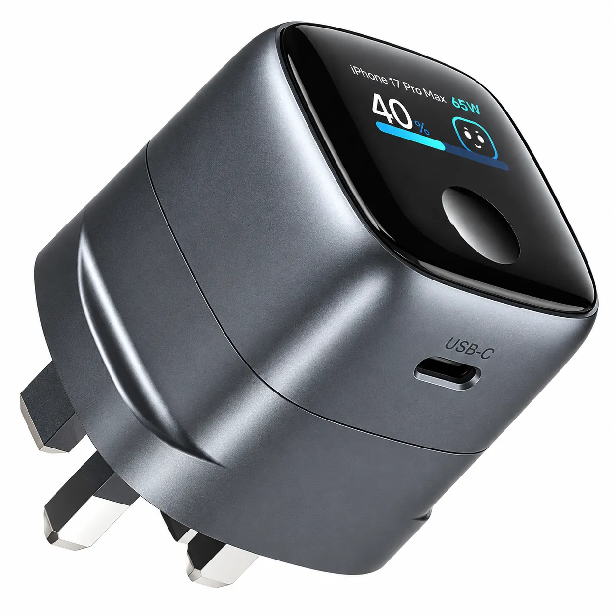 شارژر دیواری گرین لاین مدل Prime AVS TFT با توان ۶۵ وات و فناوری GaN Green Lion