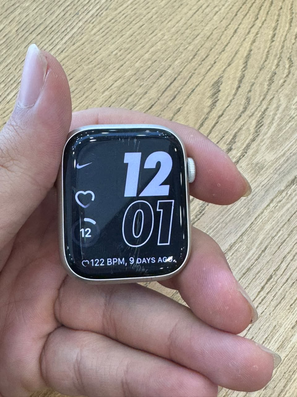 کارکرده : اپل واچ سری ۸ سایز ۴۵ میلیمتر استارلایت Apple Watch Series 8 45mm Starlight