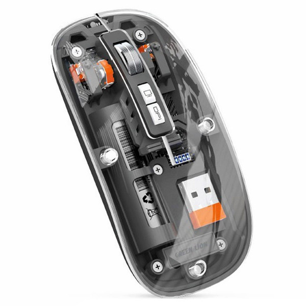 ماوس بی‌سیم گرین لاین Green Lion مدل 2 Transparent Mouse