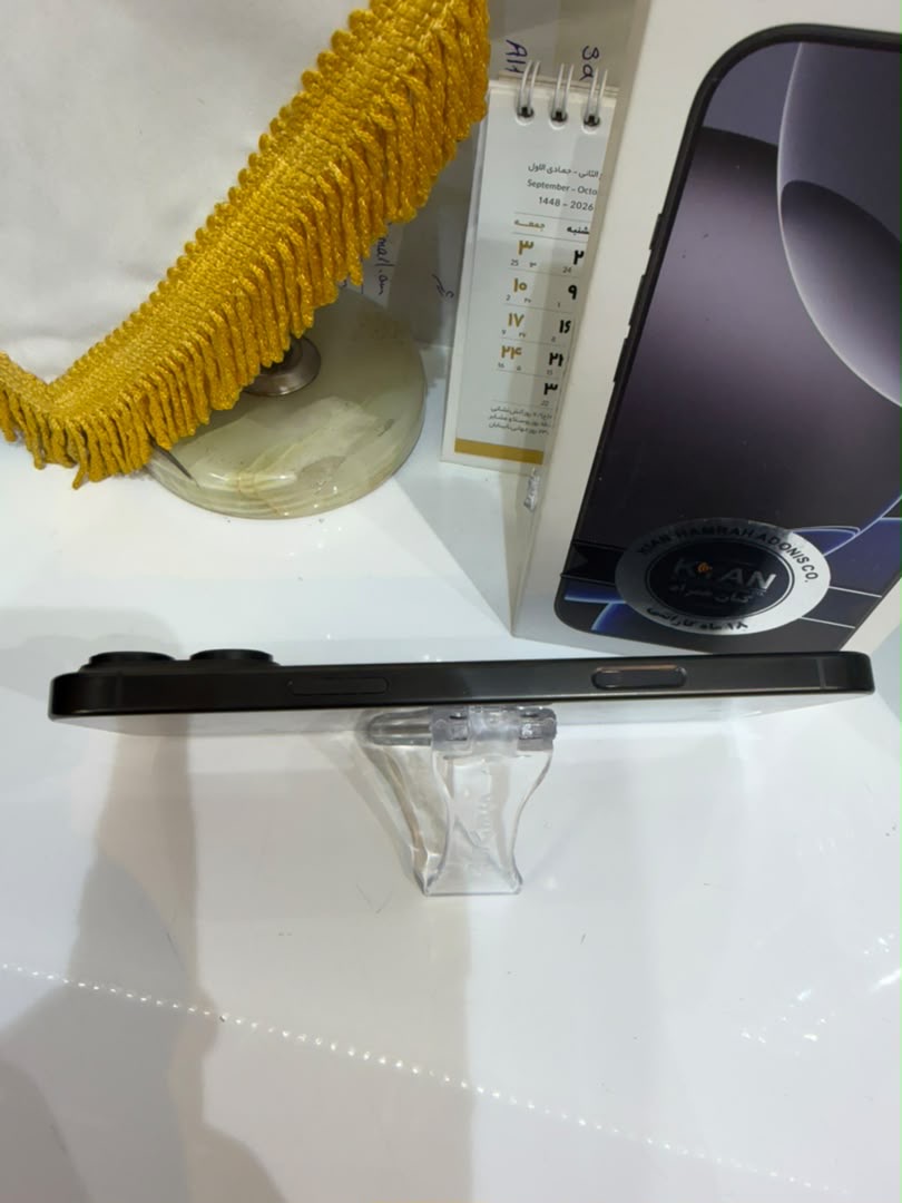 کارکرده : آیفون 16 پرومکس حافظه 256 گیگابایت و رم 8 گیگابایت شرکتی مشکی سنگاپور iPhone 16 Pro Max 256 Gb Black ZAA