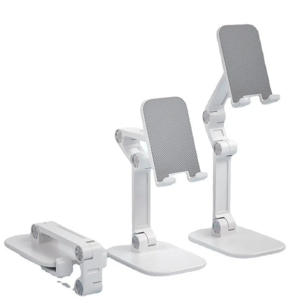 پایه نگهدارنده موبایل و تبلت با چرخش ۳۶۰ درجه پرودو Porodo Desktop Phone & Tablet Stand Adjustable Telescopic Rod - White مدل PDCCT19WH