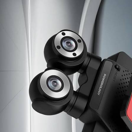 دوربین خودرو پاورولوژی مدل P4KCAM108 ۴K دو دوربین Powerology Dual Lens Dash Camera