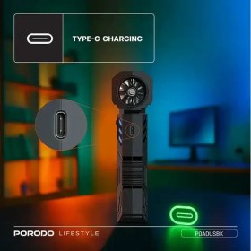 جت فن قدرتمند شارژی و قابل حمل پرودو porodo Lifestyle Turbo Blast مدل PDADUS