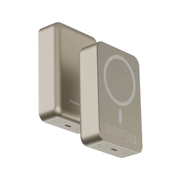 پاوربانک مگ سیف ۲۰ هزار میلی آمپر پاورلوژی مدل PoweroLogy Magsafe Aluminum 20000mah