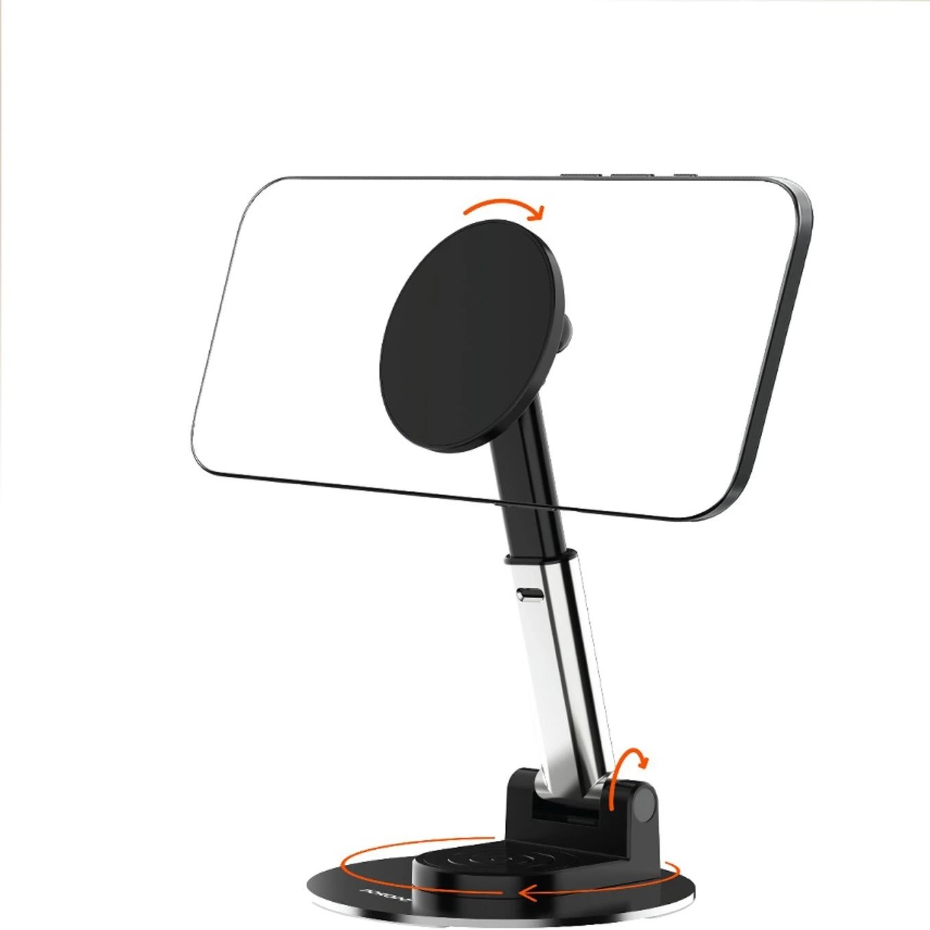هولدر مگسیف رومیزی پرودو (PDCCT21)Porodo Magnetic Phone Holder with Adjustable Telescopic Rod - Black