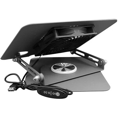 استند لپ‌تاپ با فن خنک کننده گرین لاین ADJUSTABLE LAPTOP STAND WITH COOLING FAN