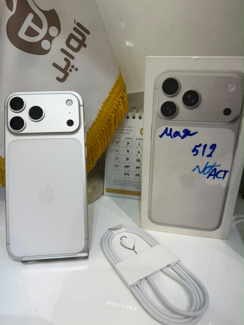 کارکرده : آیفون 17 پرومکس 512 گیگابایت سیلور سنگاپور iPhone 17 Pro Max 512 Gb Silver ZAA