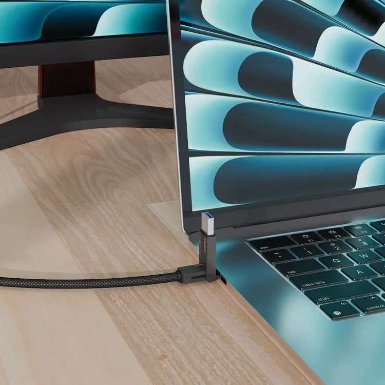 کابل HDMI و شارژ ۴ کاره تایپ سی برند پاورولوژی Powerology Vion 4-In-1 Charging & Data Transfer Cable