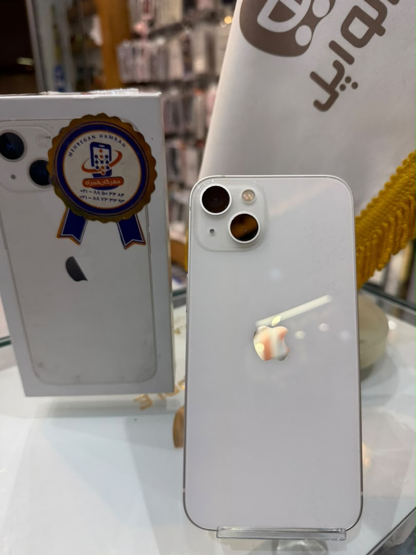 کارکرده : آیفون ۱۳ نرمال حافظه ۱۲۸ گیگابایت و رم ۴ گیگابایت تک سیم کارت iPhone 13 128 Gb Silver HNA