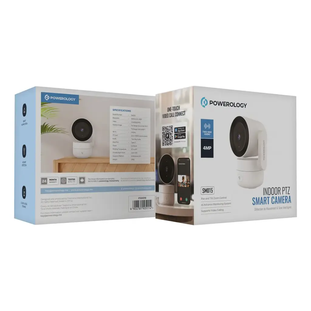 دوربین مدار بسته پاورولوژی مدل PSM015 کیفیت تصویر ۴ مگاپیکسل Powerology smart camera