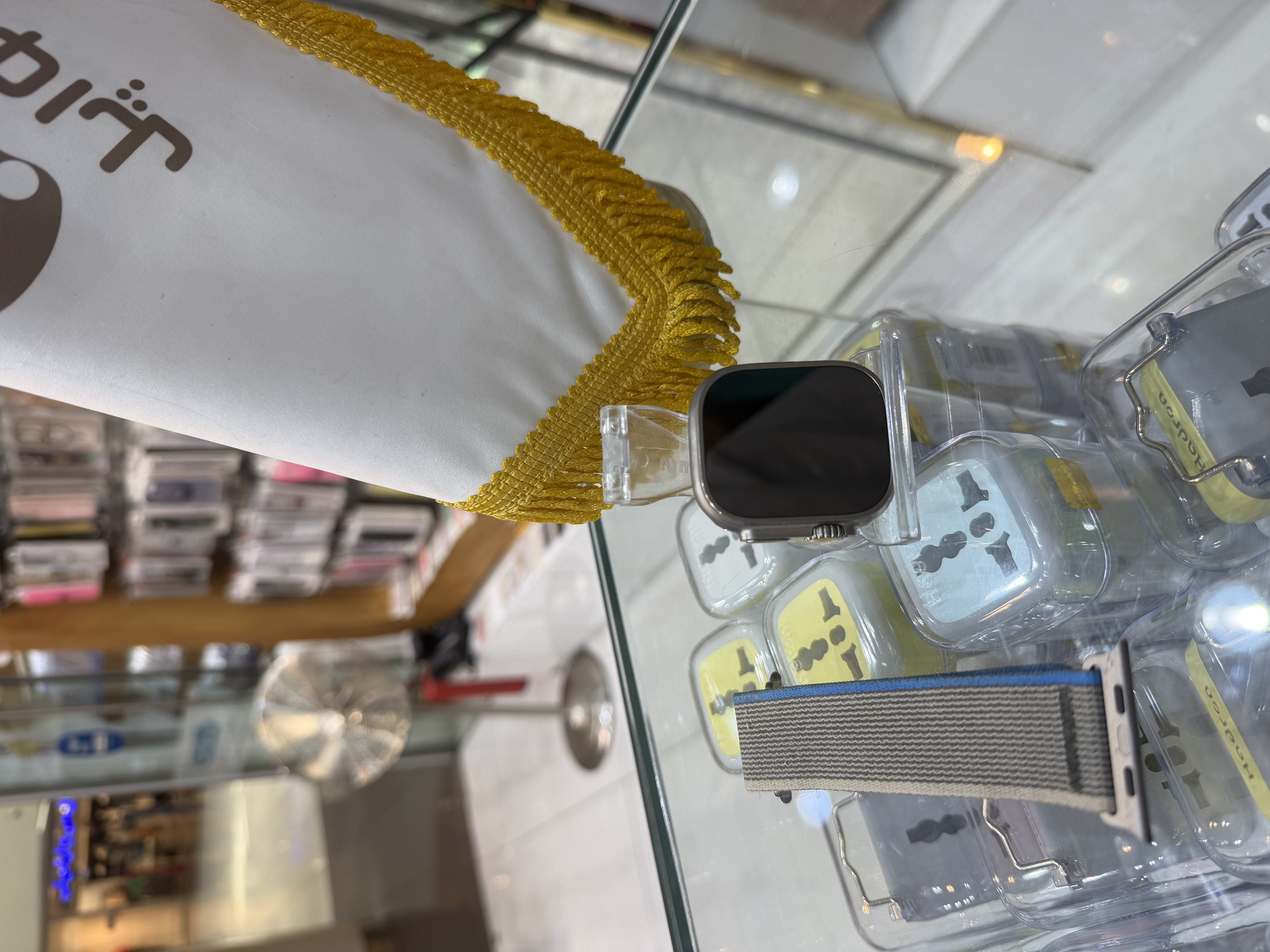 کارکرده : اپل واچ اولترا ۱ تیتانیوم با بند تریل لوپ آبی خاکستری Apple Watch Ultra 1 Titanium Blue Gray Trail