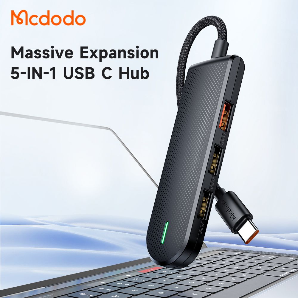 هاب USB-C پنج‌کاره مک‌دودو Mcdodo HU-1430