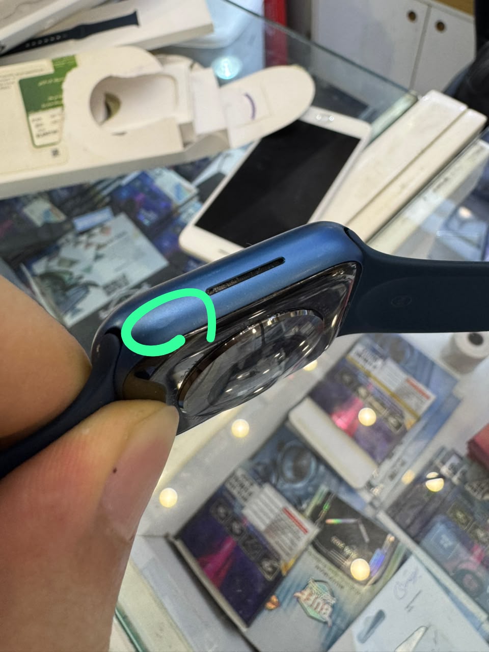 کارکرده : اپل واچ سری 7 سایز 45 میلیمتر آبی Apple Watch Series 7 45mm Blue