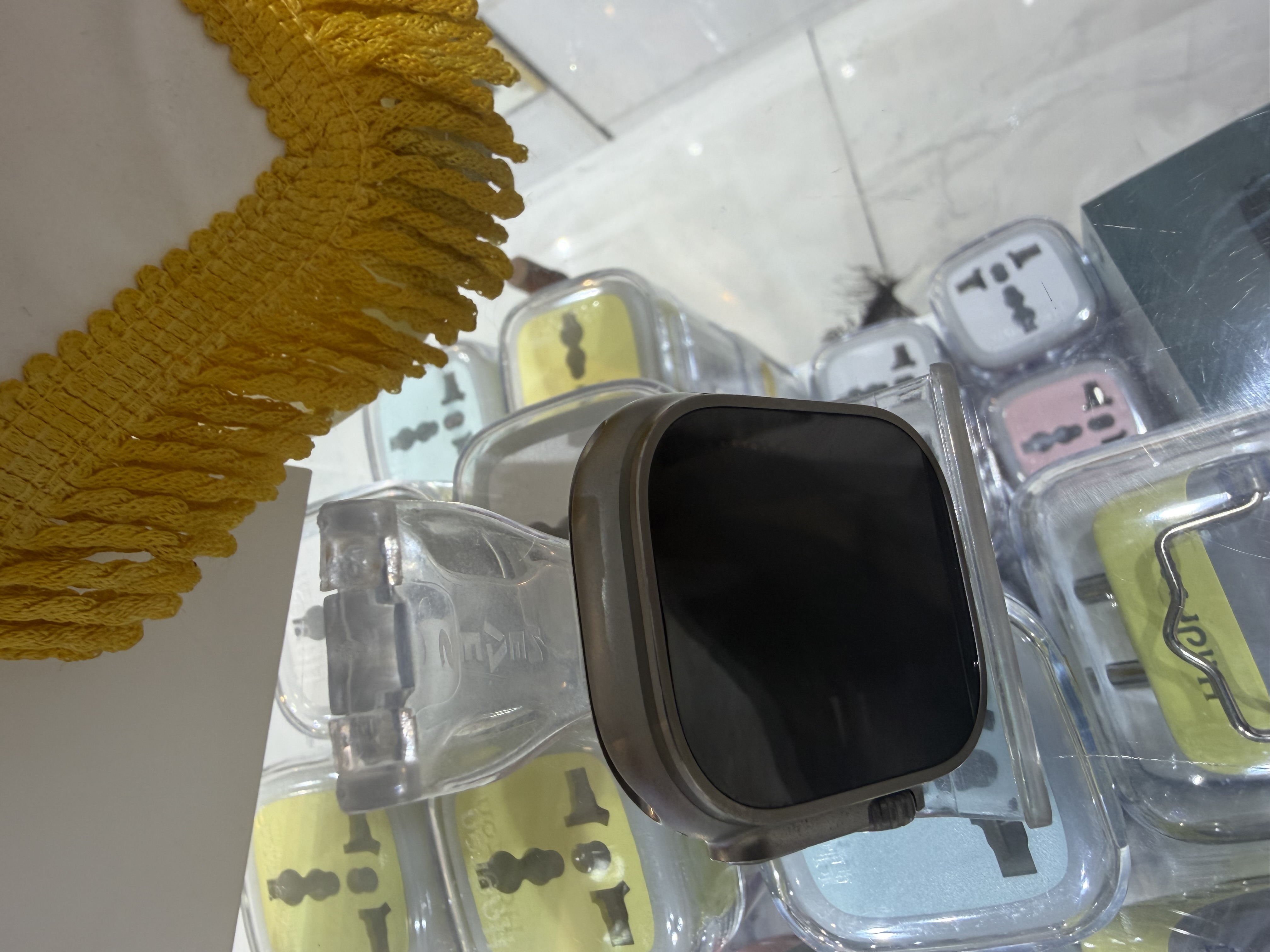 کارکرده : اپل واچ اولترا ۱ تیتانیوم با بند تریل لوپ آبی خاکستری Apple Watch Ultra 1 Titanium Blue Gray Trail